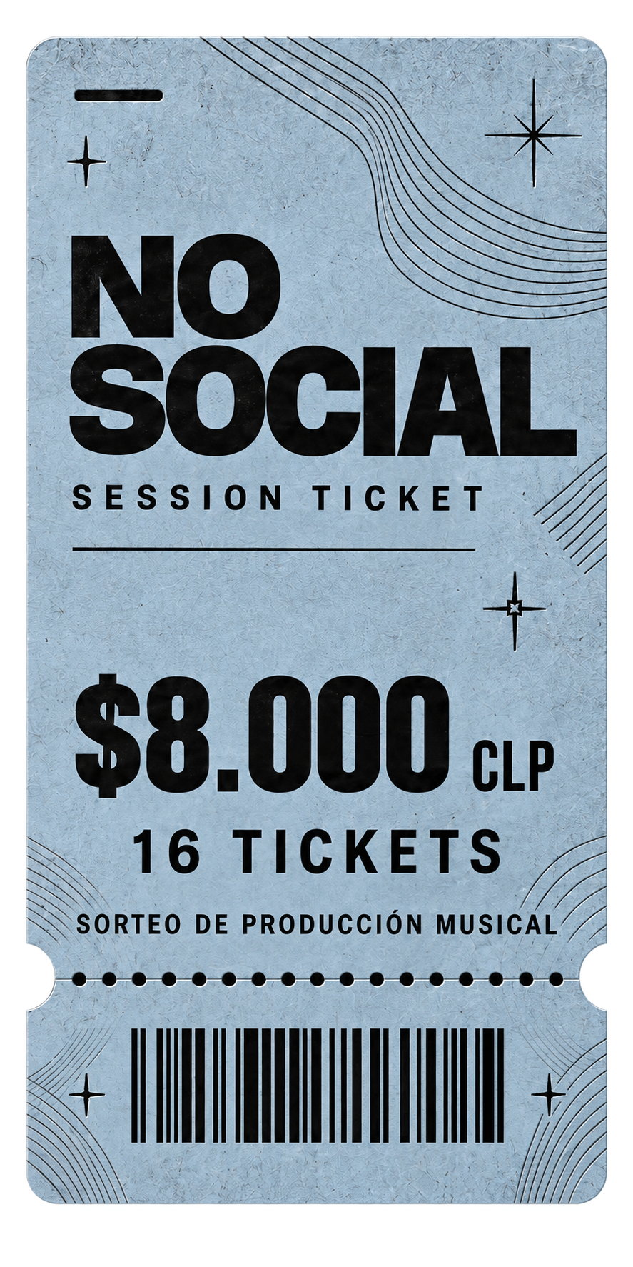 16 TICKETS SORTEO NO SOCIAL SESSION